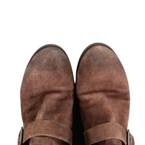 Clarks Shoes Womens 7 Bootie Fashion Buckle Strap Zip Leather Brown Elvina Haze - Picture 8 of 15